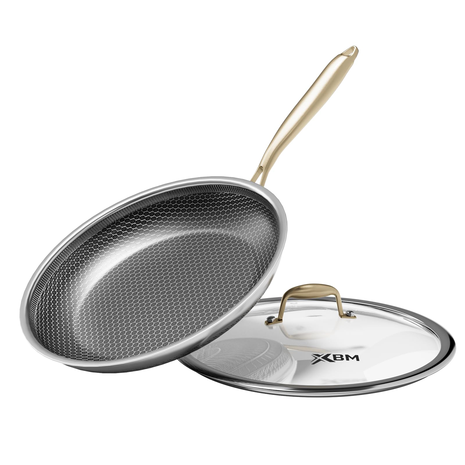 XBM 10" Nonstick Frying Pan with Lid - PFAS-Free -9 XBM 10" Nonstick Frying Pan with Lid - PFAS-Free -9