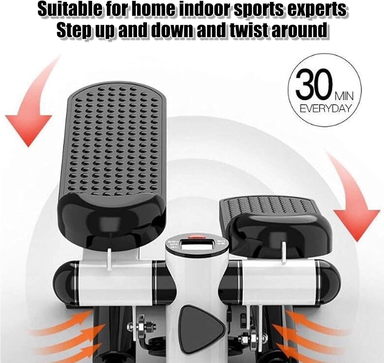 Stepper, LED Display, Portable Exercise Twist Stepper Machine, Stair Training Machine for Thigh Exerciser Vertical Climber Beginners