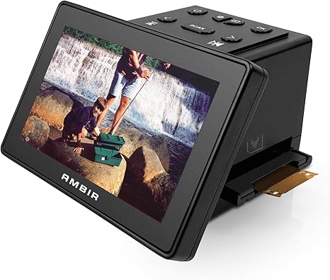 Ambir Film & Slide Scanner, 24MP, 5" LCD, Converts 35mm, 110, 126, Super 8, 8mm Film & 135, 126, 110 Slides