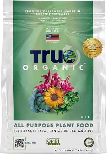 Miniatura 50 de True Organic Harina de huesos: fertilizante orgánico para el crecimiento, la floración y la producción de frutas, bolsas de 3 libras cubren 61 pies