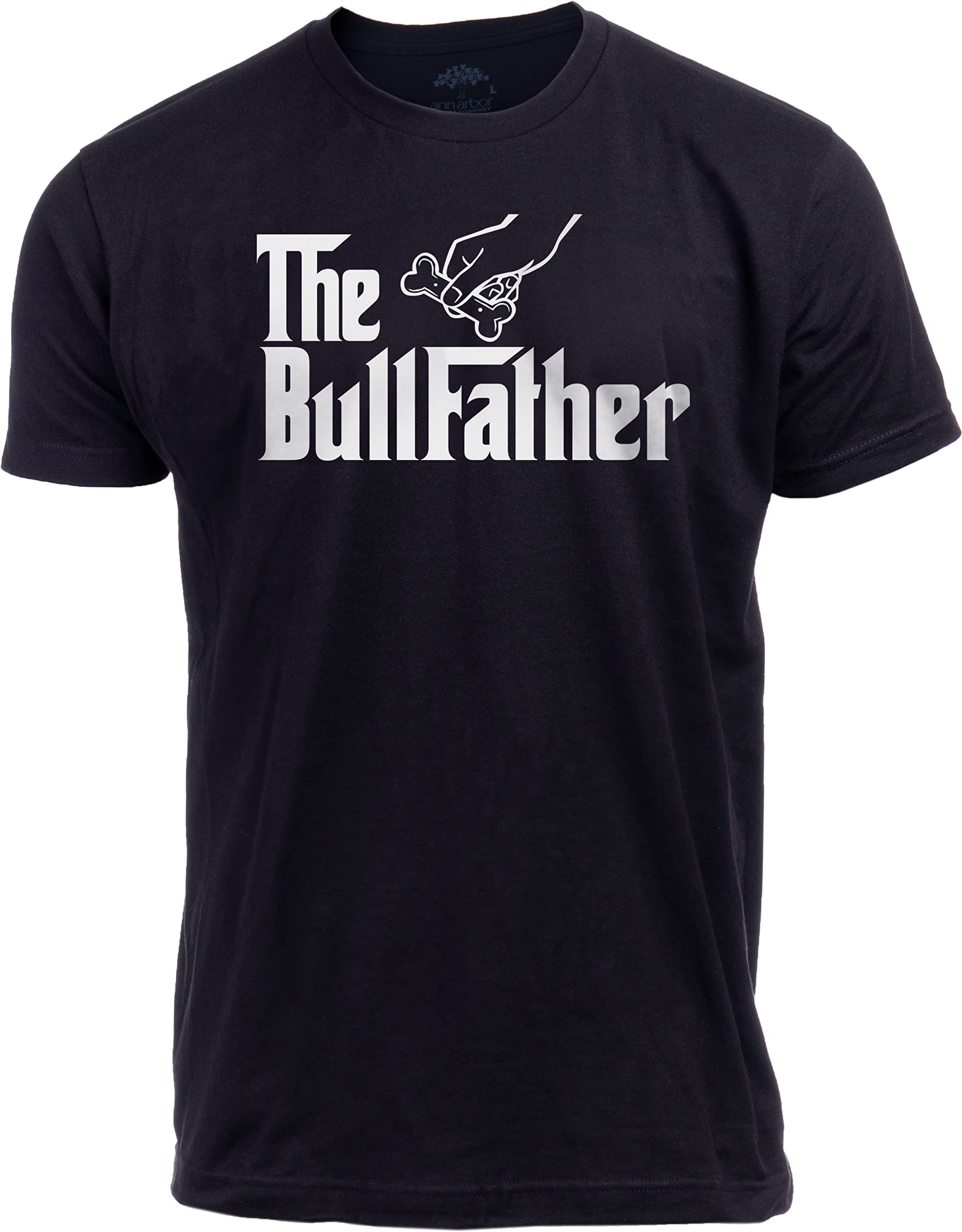 The Dogfather - Dog Father Dad Owner Funny Cute Pup Doggo Tee Fun Pet Humor Daddy T-Shirt for Men, Bulldog, XL