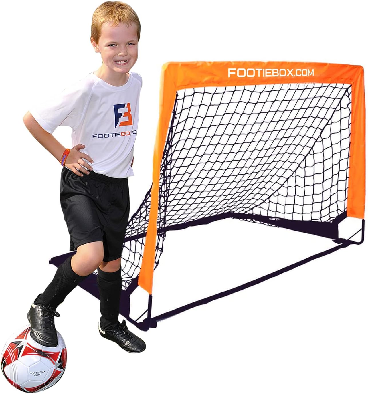 Footiebox Pop up goal for kids. A perfect football goal for the