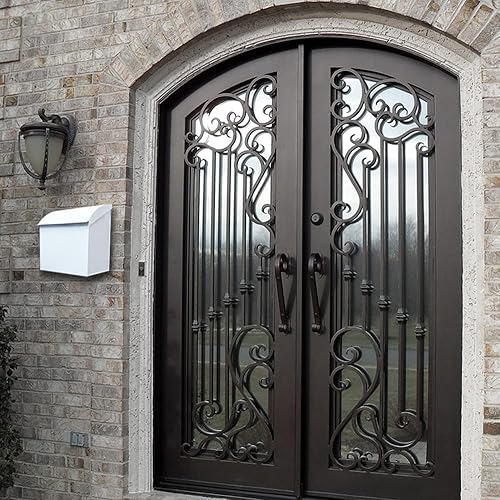 Miniatura 6 de NACH Baxter Buzón de paquete de alta capacidad, buzones de pared para exteriores, buzón de metal galvanizado resistente a la corrosión, buzón