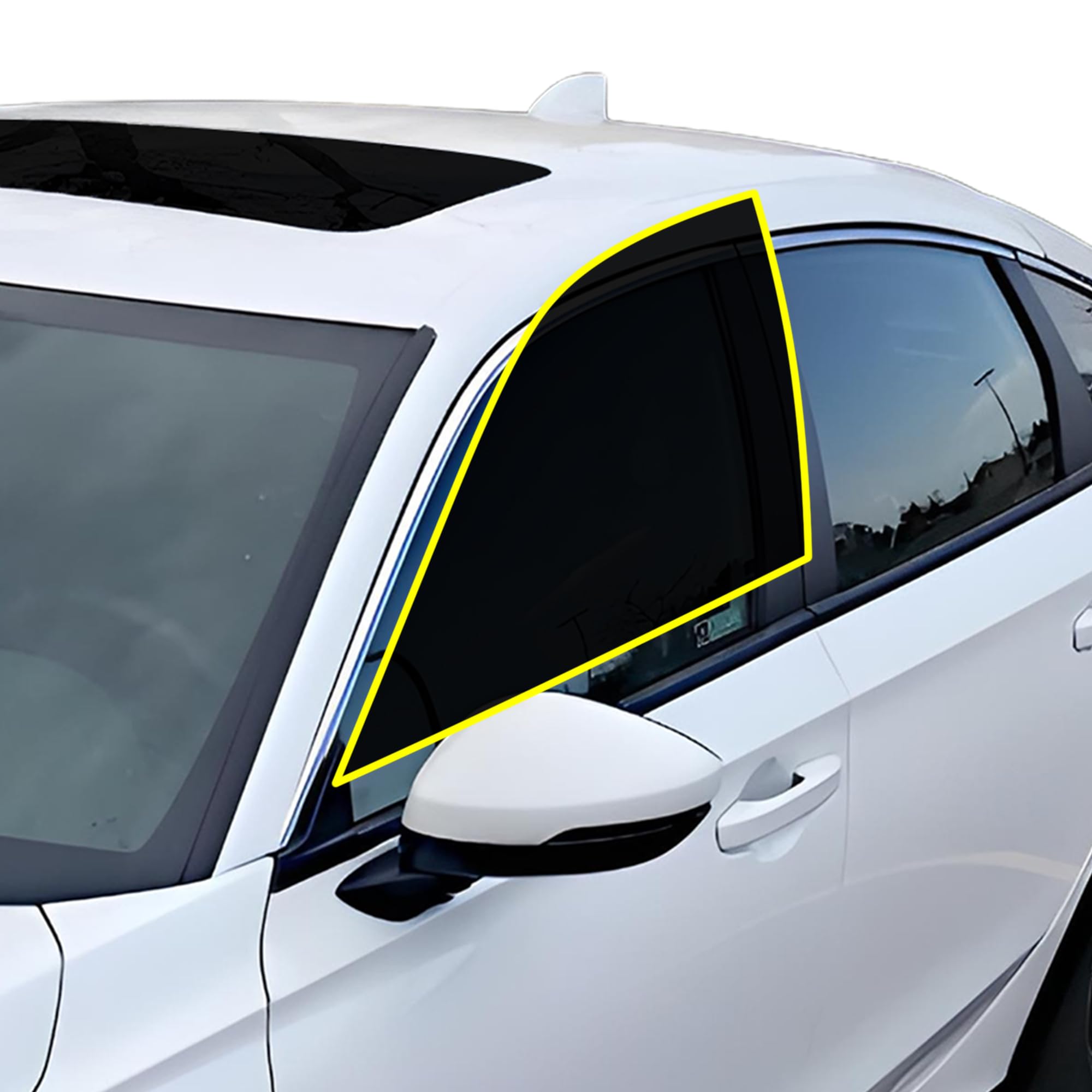 BOGAR TECH DESIGNSPrecut Front Premium Nano-Ceramic Window Film Tint Kit Compatible with Honda Civic Hatchback 2022-2024, 15%