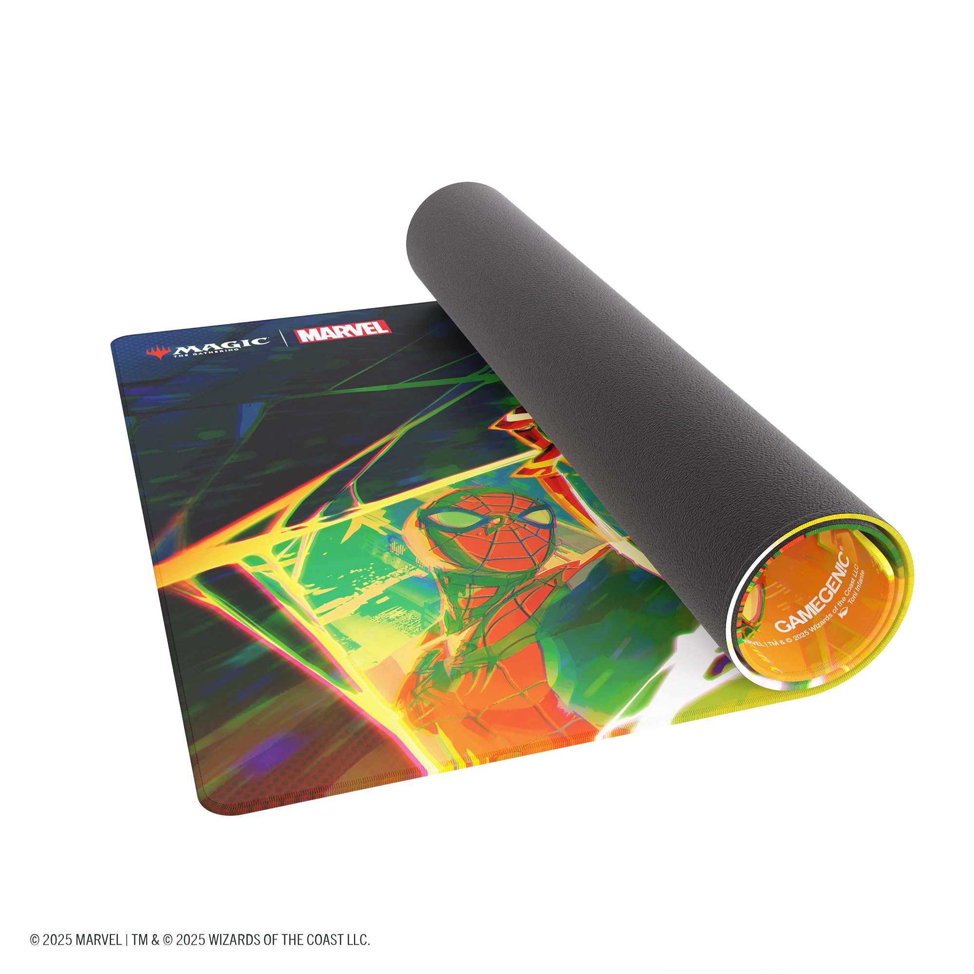 Gamegenic, Magic: The Gathering - Marvel's Spider-Man Prime Playmat - Spider, Licenza Ufficiale, Tappetino da gioco 61x35 con 2 mm di spessore