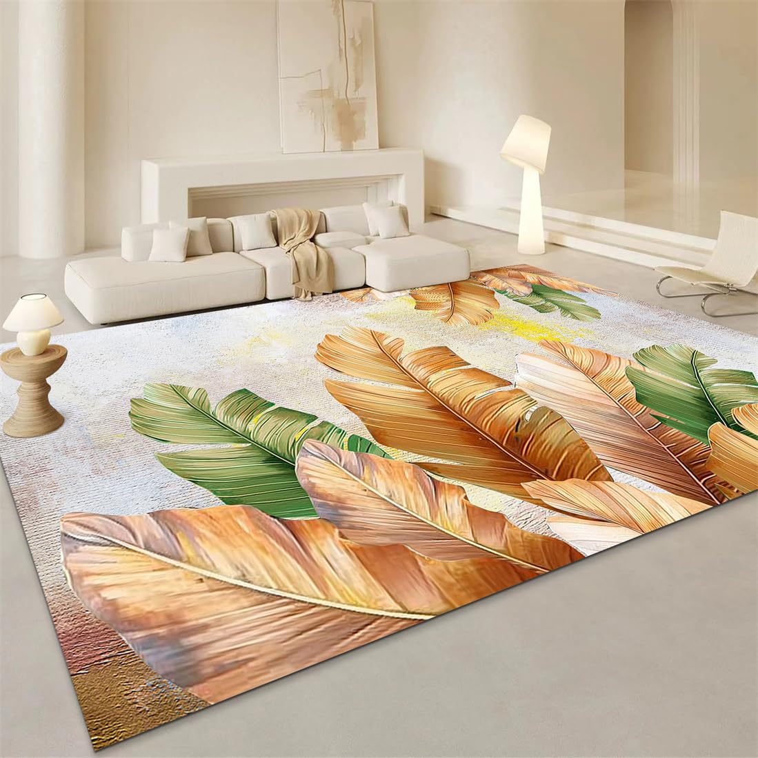 Tapis de Noël pour salon et chambre fille grand cadeau marron 180x280 cm