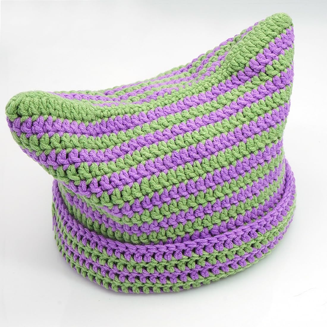 XYIYI Crochet Hats for Women Cat Ear Knit Hat Vintage Beanie Grunge Accessories Slouchy Beanies for Womens - Image 6