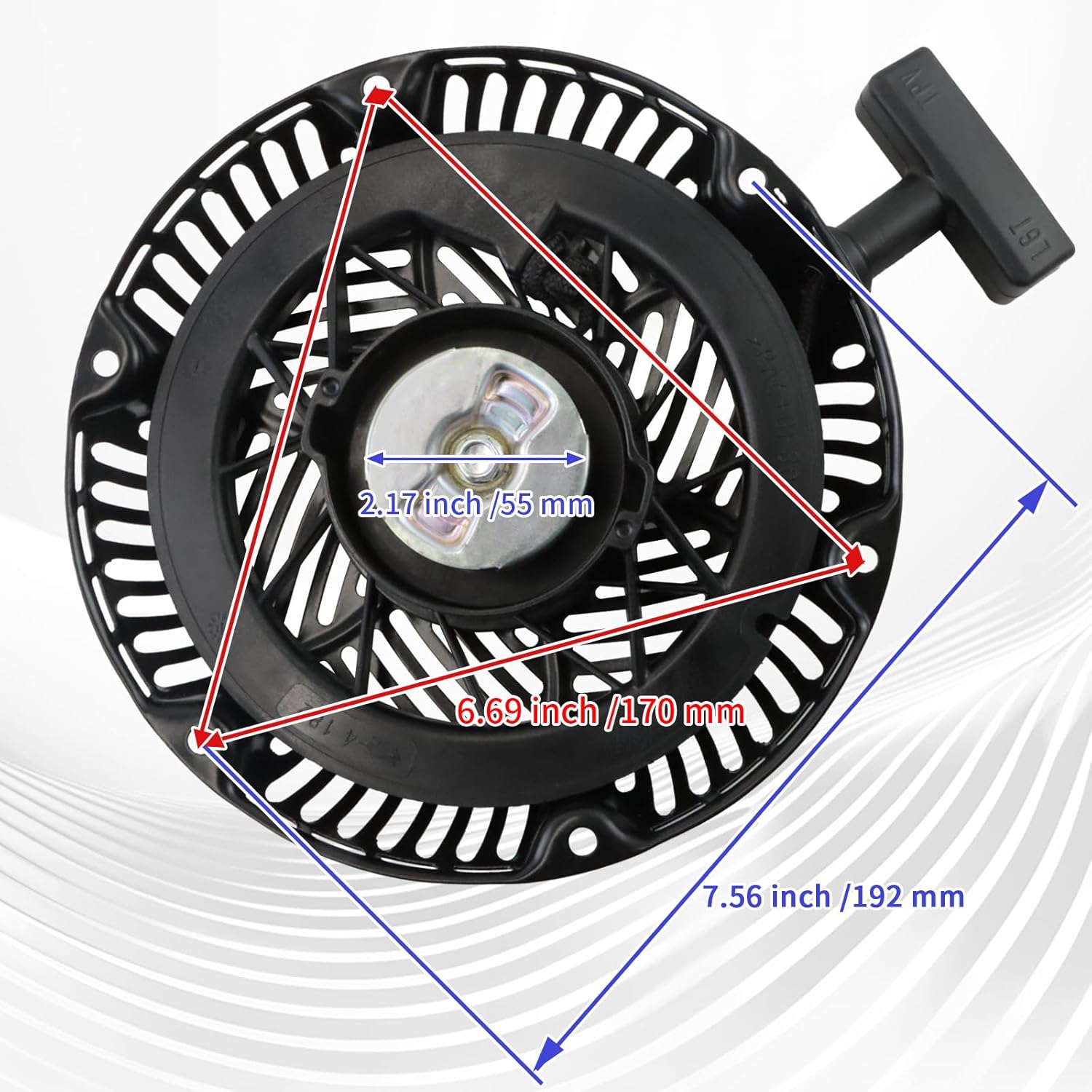 WOTIAN CH440 Pull Start Assembly Compatible with Kohler 17 165 11-S 1716511S Recoil Starter