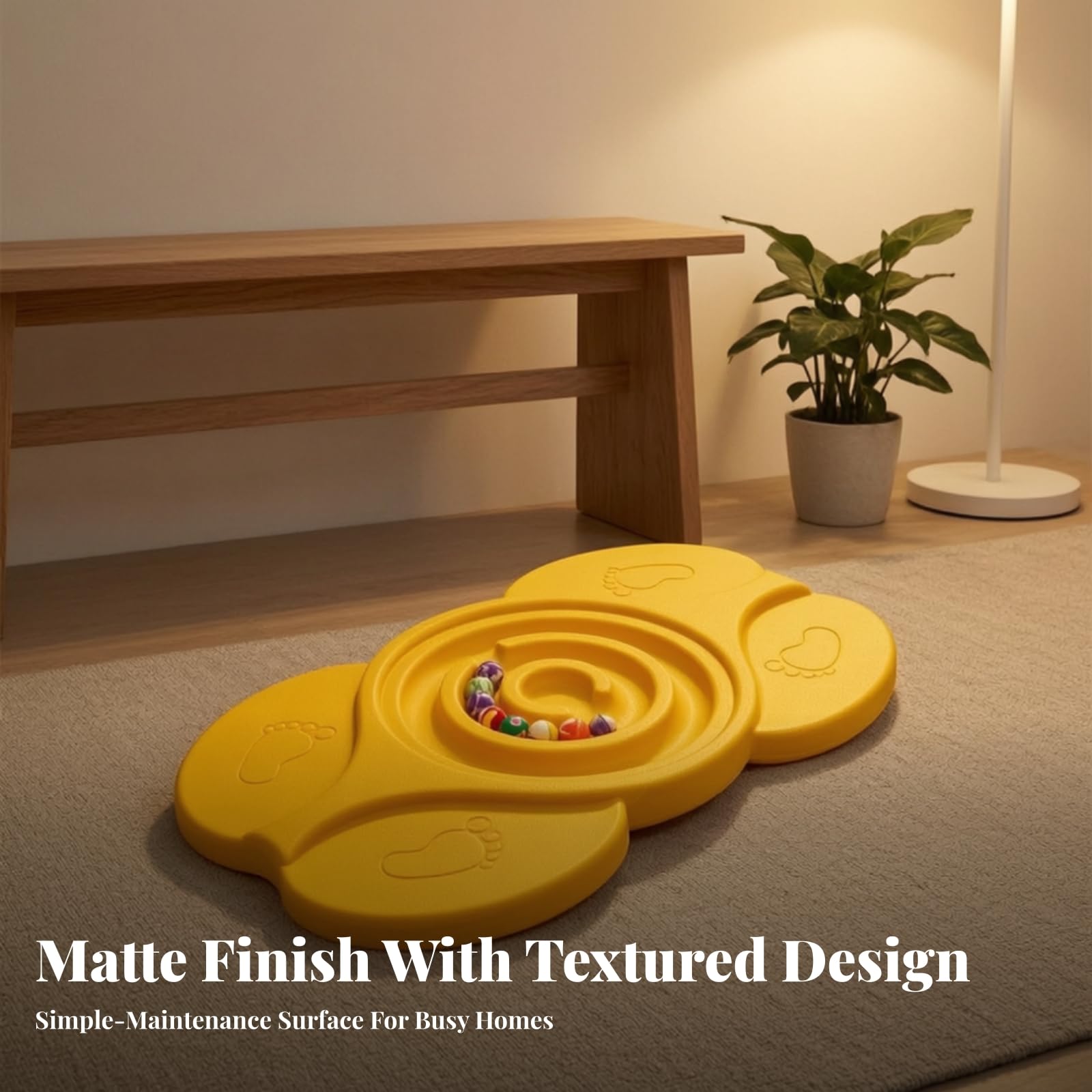 Tavola per Equilibrio Bambini | Resistente, Anti-Pizzicamento, Gioco di Equilibrio Interattivo con Palline, per Casa,