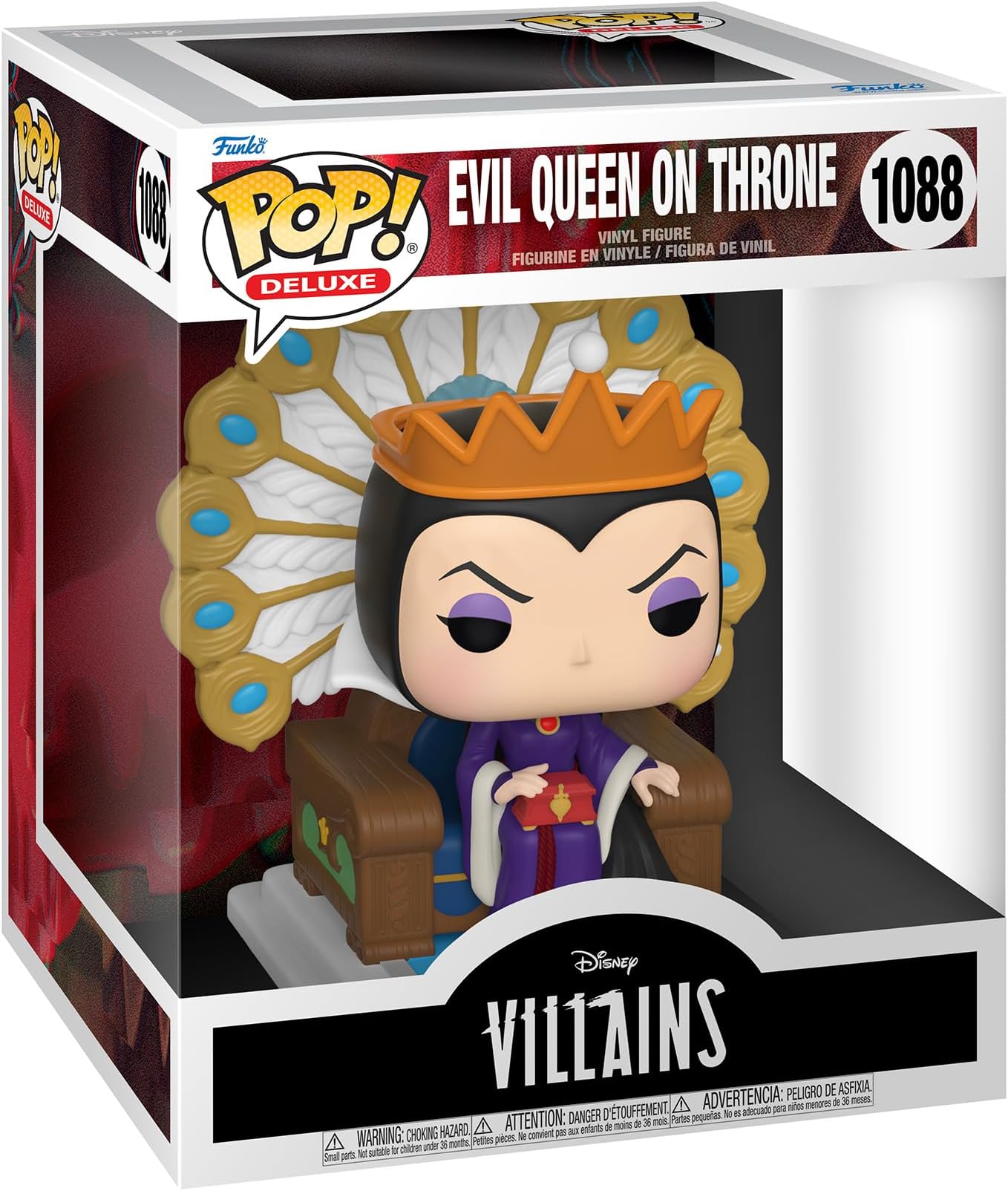 Pop! Deluxe: Disney Villains - Evil Queen on Throne - Collectable Vinyl Figure - Gift Idea - Official Merchandise - Toys for Kids & Adults - Movies Fans - Model Figure for Collectors