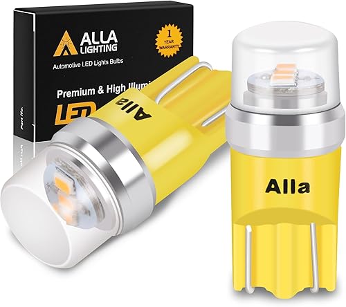 Alla Lighting Mini bombillas LED T10 168194 avanzadas de 12 V, marcador lateral, interior, mapa, cúpula, luces de carga para maletero W5W 2825 175
