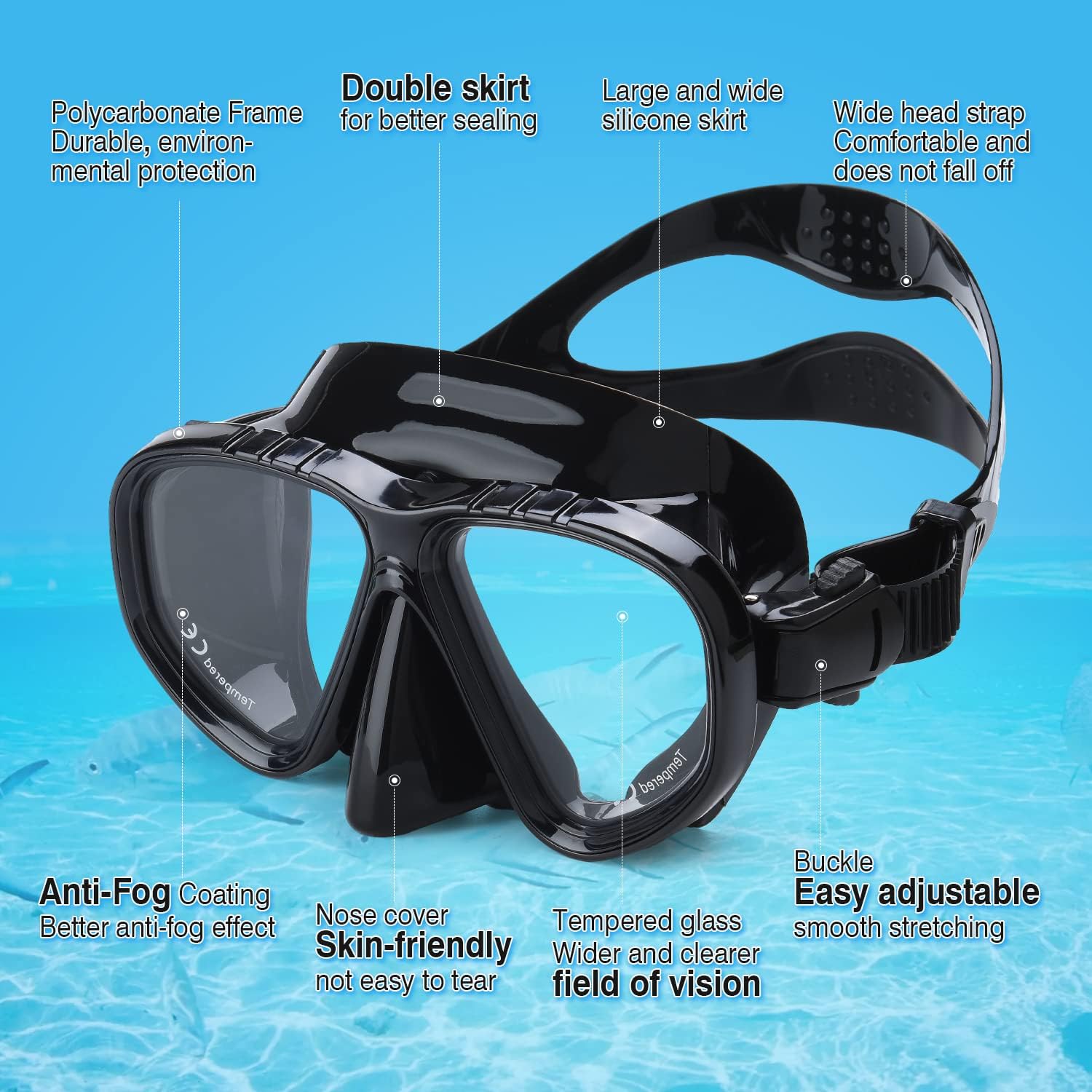 Maska za ronjenje u uporabi