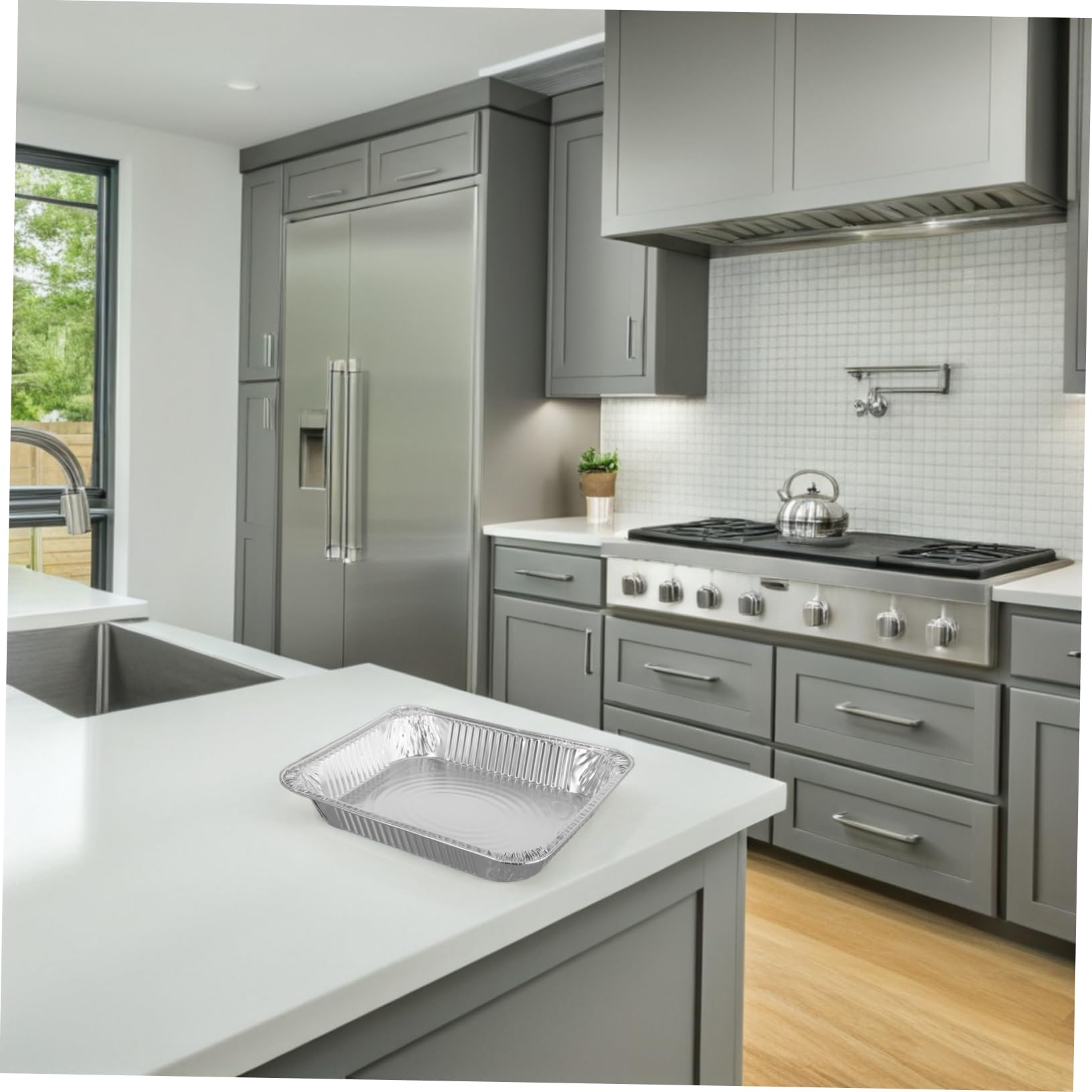 ULTECHNOVO 30pièces Moules à Pâtisserie Aluminium Jetables Moules Aluminium Pour Cuisson Polyvalents
