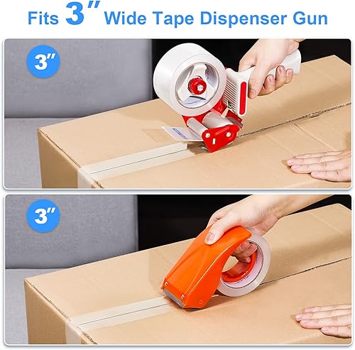 Miniatura 4 de JARLINK Cinta de embalaje transparente (18 rollos), cinta de embalaje resistente para embalaje de envío, sellado móvil, más fuerte y más grueso, 2.8