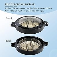 Vista 5 de Cubierta de cesta de bomba de piscina mejorada, tapa de repuesto para bomba de piscina compatible con bombas de piscina Splapool Pureline Deluxe