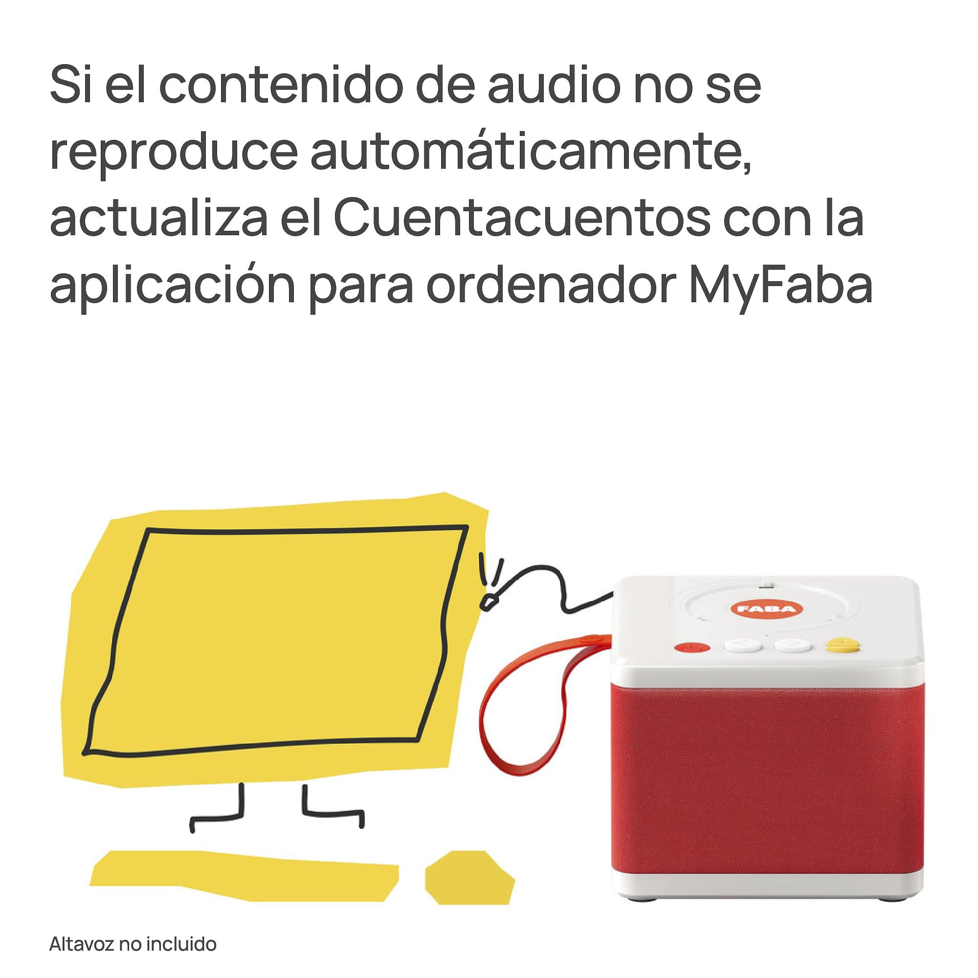 FABA Personaje Sonoro – Duerme, Duerme estrellita – Música, Canciones y Sonidos, para niños y niñas 0-3 años, Reproducción con FABA Cuentacuentos y FABA+, Juguete Educativo, versión en español - 3