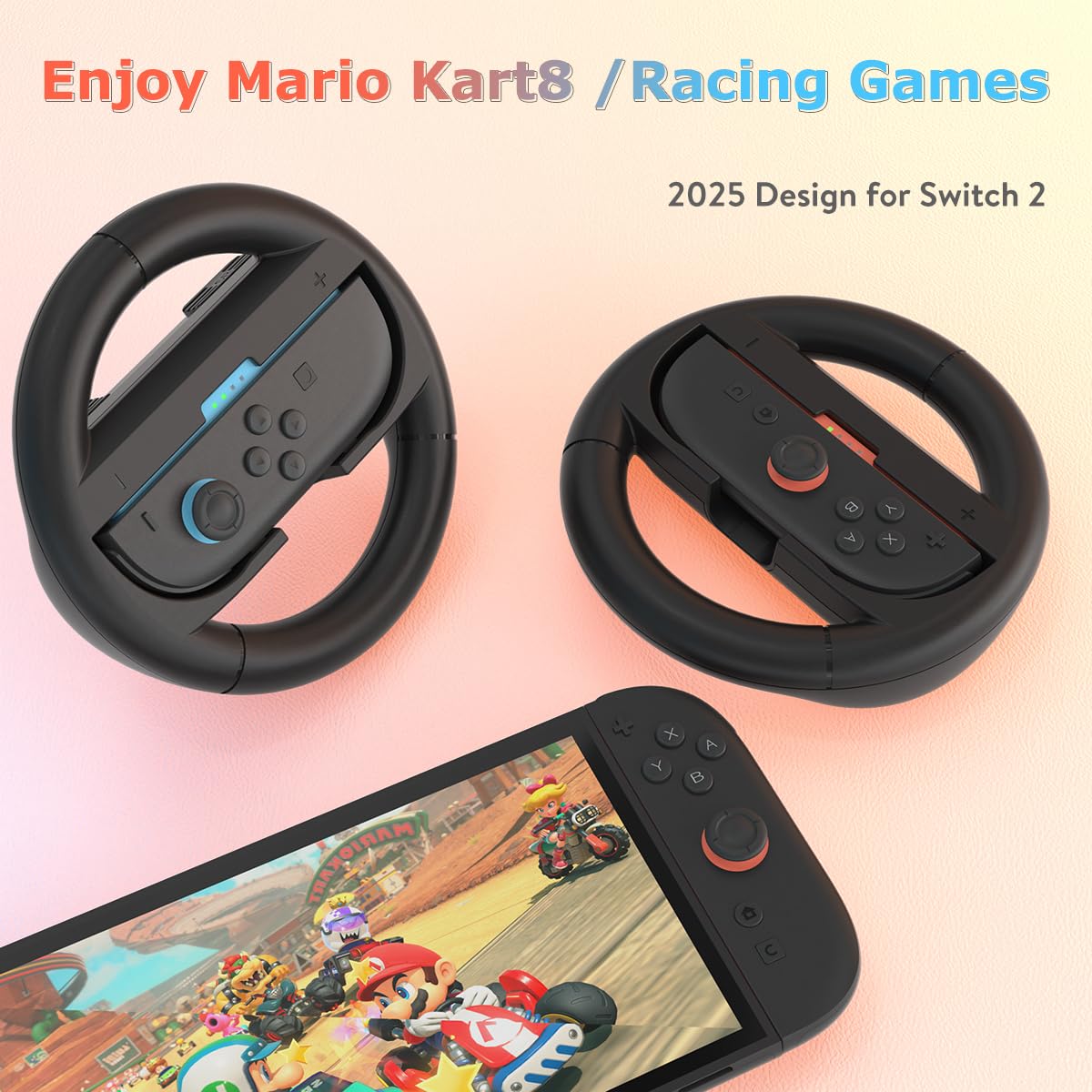 Amazon.com: pdobq Switch Steering Wheel for Nintendo Switch2 (2025