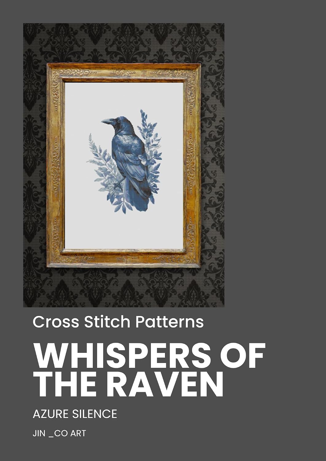 Whispers of the Raven - Azure Silence: A collection of calm bird designs in a muted blue tone (Birds Book 18)