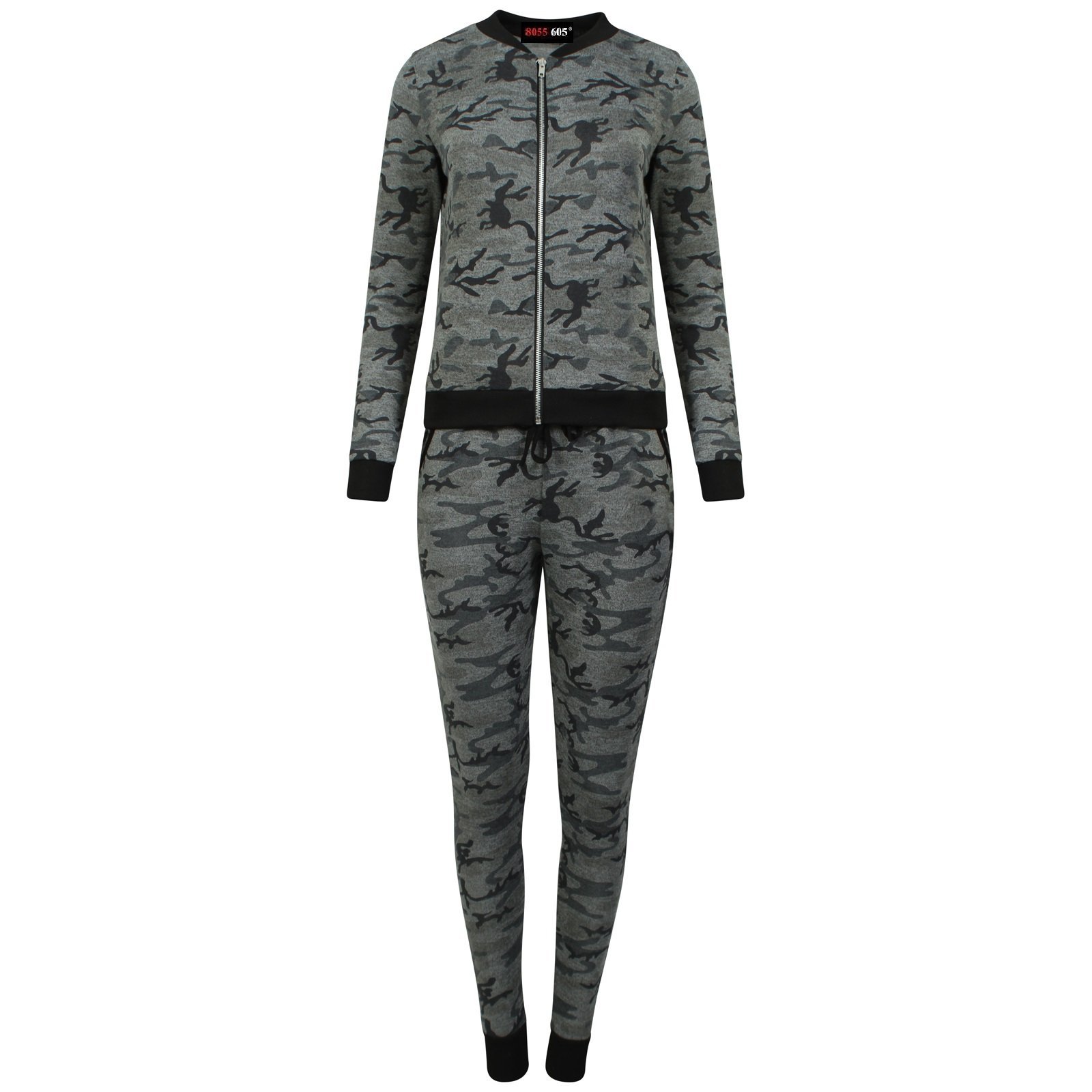 8055 605 Women Stylish Long Sleeve Camouflage Lounge wear - Track Suit- Ladies Jogging Suit