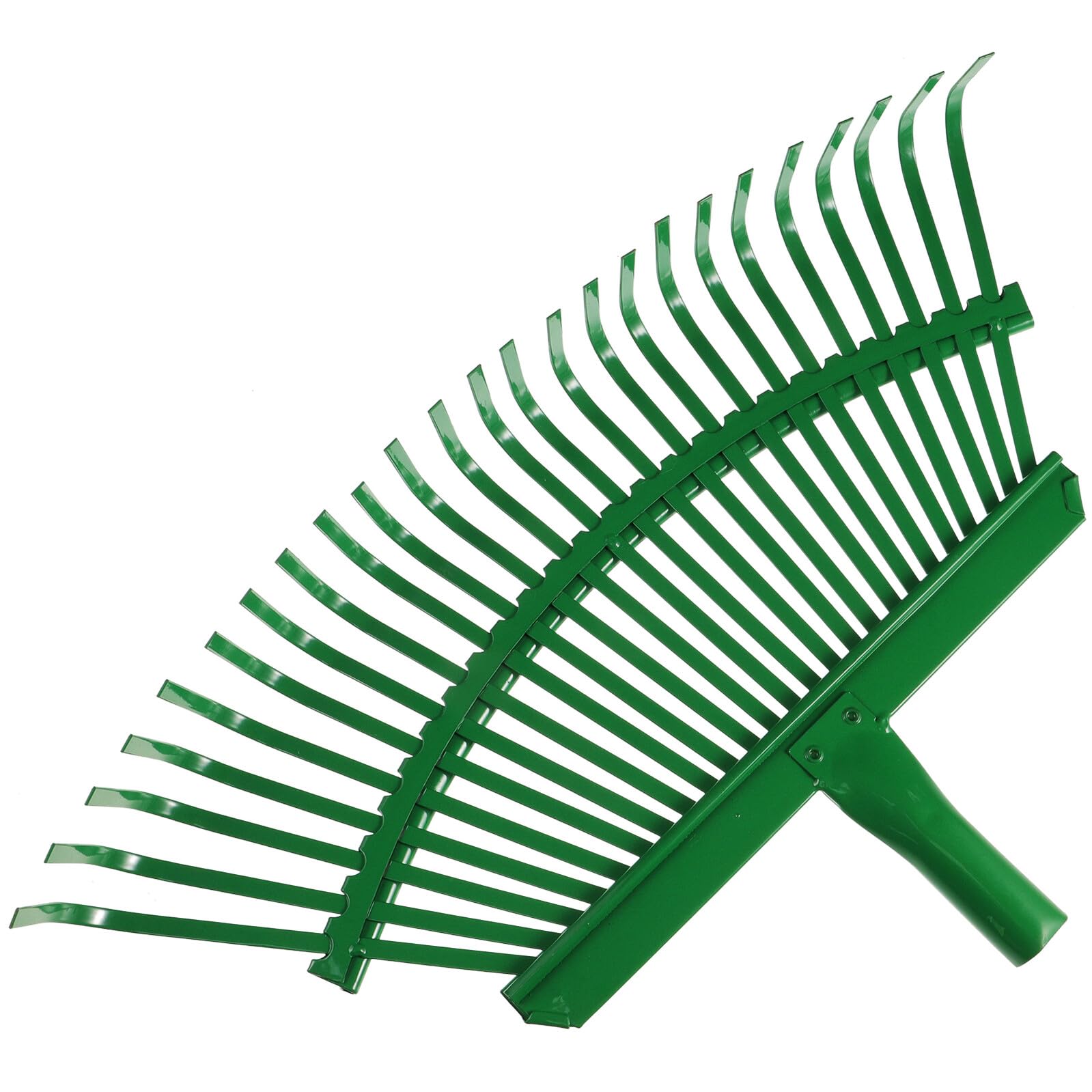 UPKOCH Handrechen aus Kohlenstoffstahl Kleiner Gartenrechen für Laub und Gras Laubharke mit 25 Zinken für Gartenarbeit im Außenbereich