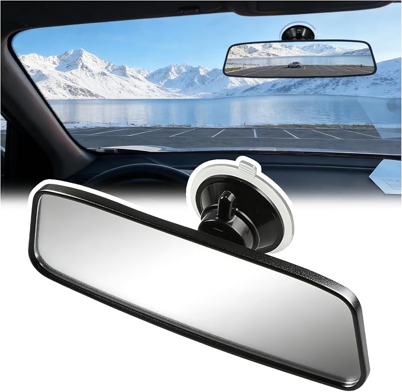Espelho retrovisor interno Purthog com ventosa e ajuste de 360° – 1 unidade