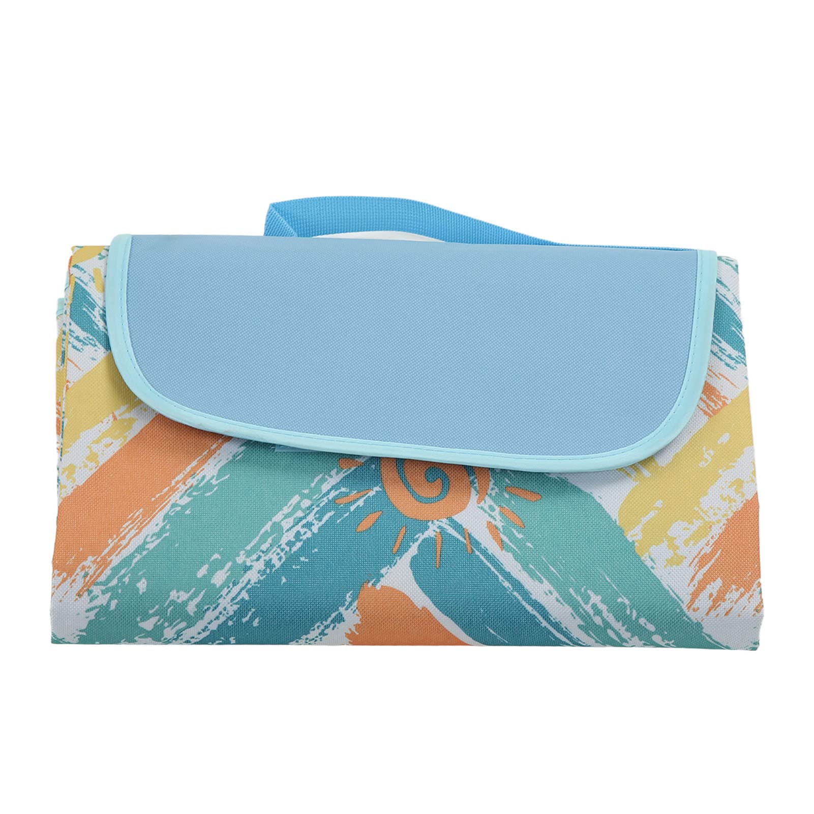 Coperta da picnic in tessuto Oxford impermeabile Tappetino da picnic rettangolare extra large per picnic sulla spiaggia da campeggio 195x200 cm (Vacanza al sole)