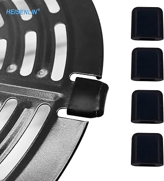 Air Fryer Rubber Bumpers, 4PCS Premium Silicone Rubber Feet Pieces Tabs Tips Pads Anti-scratch Protective Covers for Grill Pan Plate tray, Replacement Parts for Dash Chefman Gowise PowerXL