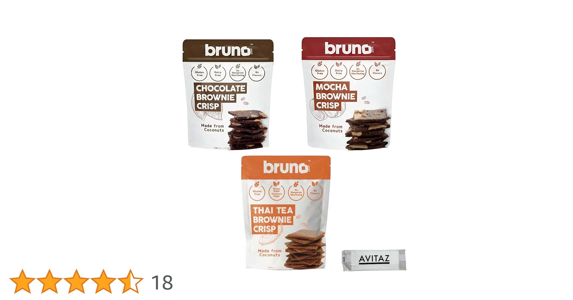 brunoブラウニークリスプまとめ売り20袋 Amazon.co.jp: bruno ブルーノ クリスピーブラウニー 3種