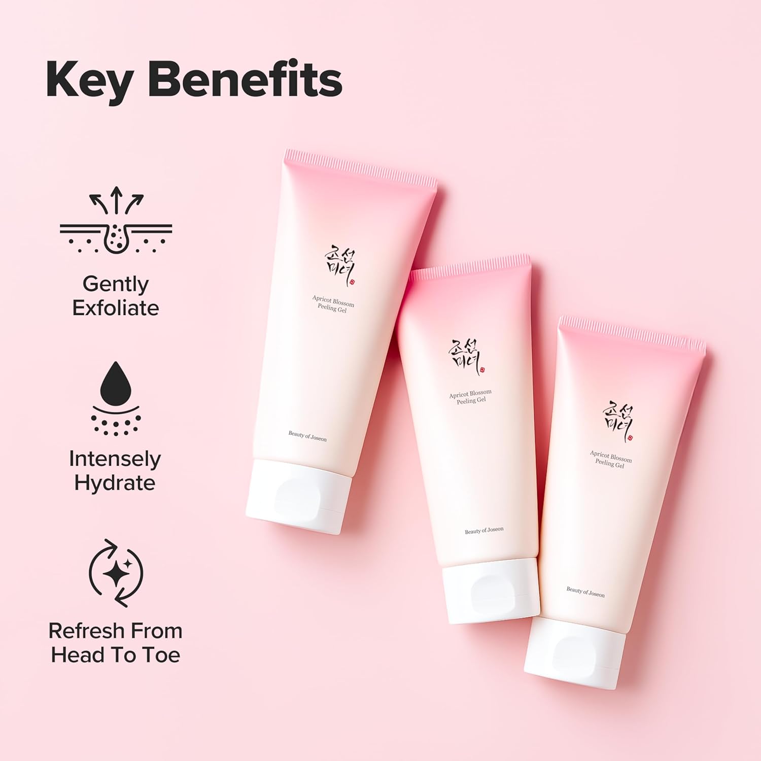 Beauty of Joseon Apricot Blossom Peeling Gel Soft Exfoliating Face and Body Scrub Dead Skin Cells Remover for All Skin Types, Korean Skincare for Men Women, 100ml, 3.38 fl.oz - Image 4