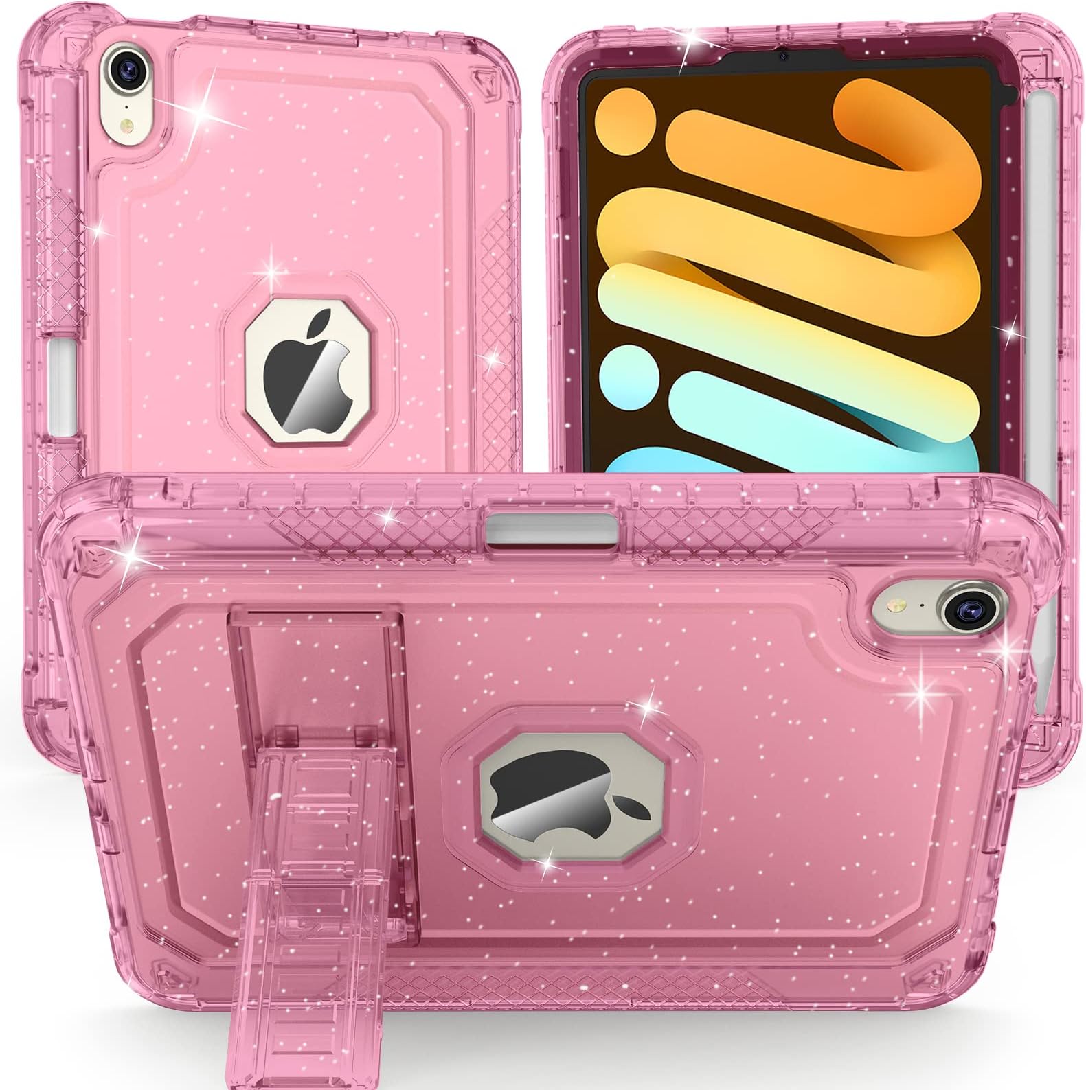 Coque Clavier Avec Trackpad Pour IPad Mini 7 (2024) Et 6ème Génération, Rétroéclairage 7 Couleurs