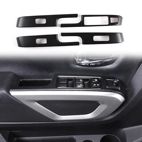 Miniatura 8 de Cubierta para interruptor de elevación de ventana compatible con Nissan Titan 2016-2023, accesorios de cubierta de panel de botón de elevación de