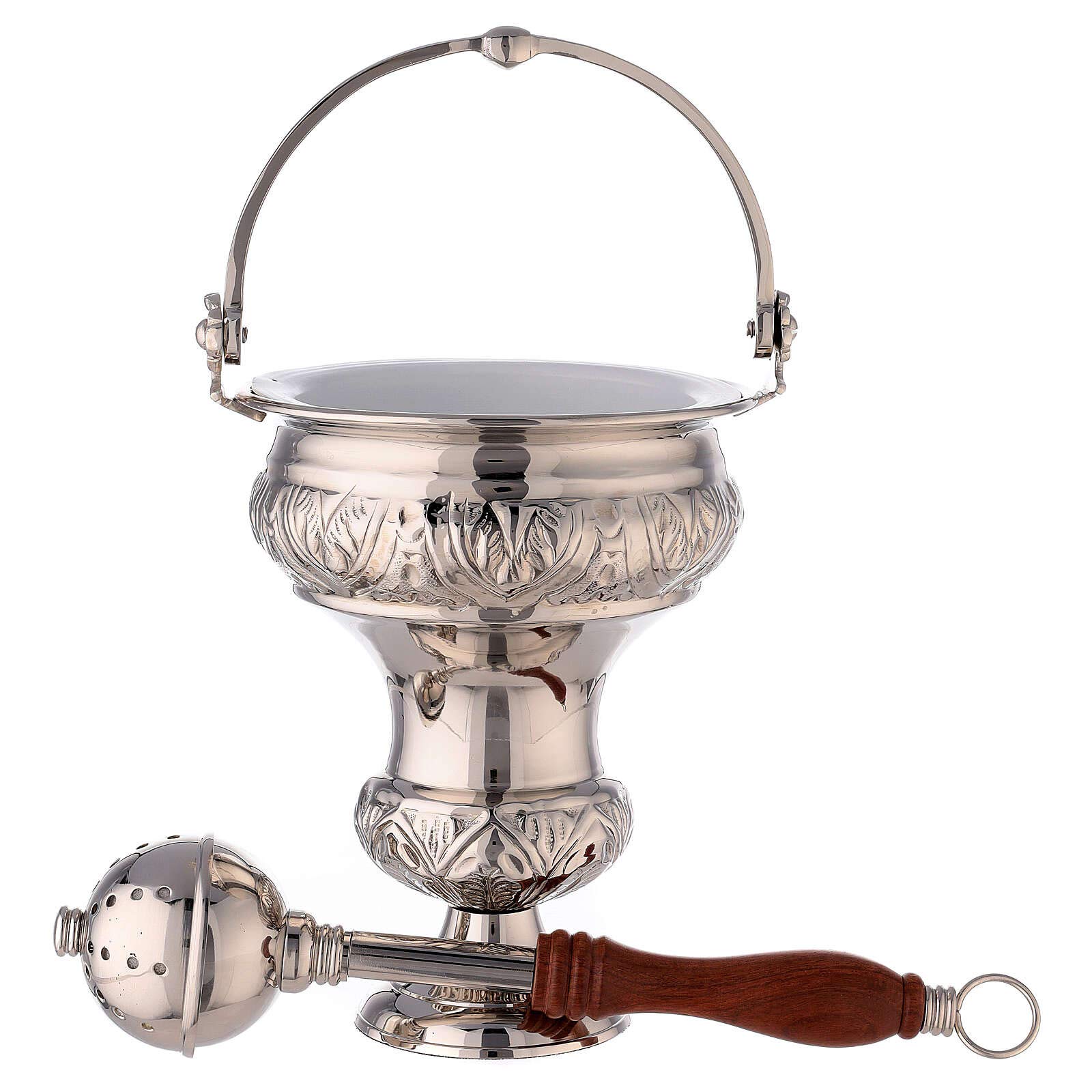 Secchiello per Acqua Santa stile barocco 26 cm - 21008
