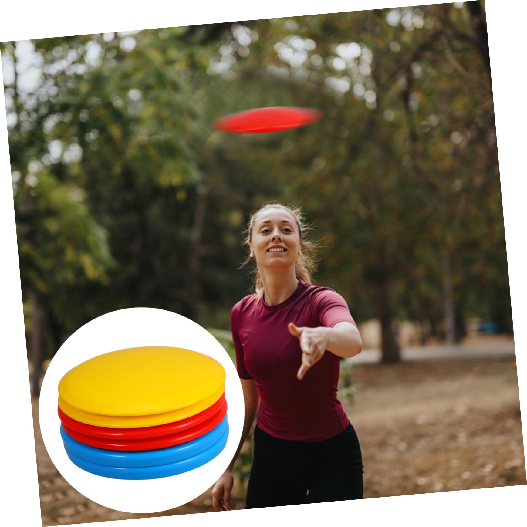 Garneck Set Attrezzatura da Disc Golf da 6 Dischi da Disc Golf per Principianti con Driver, Mid-Range e Putter per Adulti, per Allenamento e Gioco All'aperto Sportivo