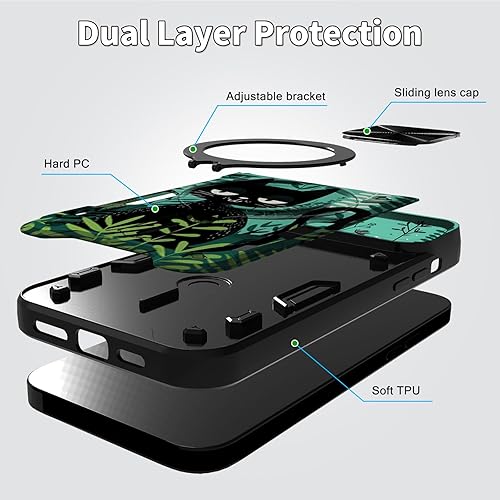 Vista 474 de Funda protectora híbrida para Samsung Galaxy A53 5G de 6.5 pulgadas y anillo giratorio de 360 grados, función atril, híbrida, de doble capa