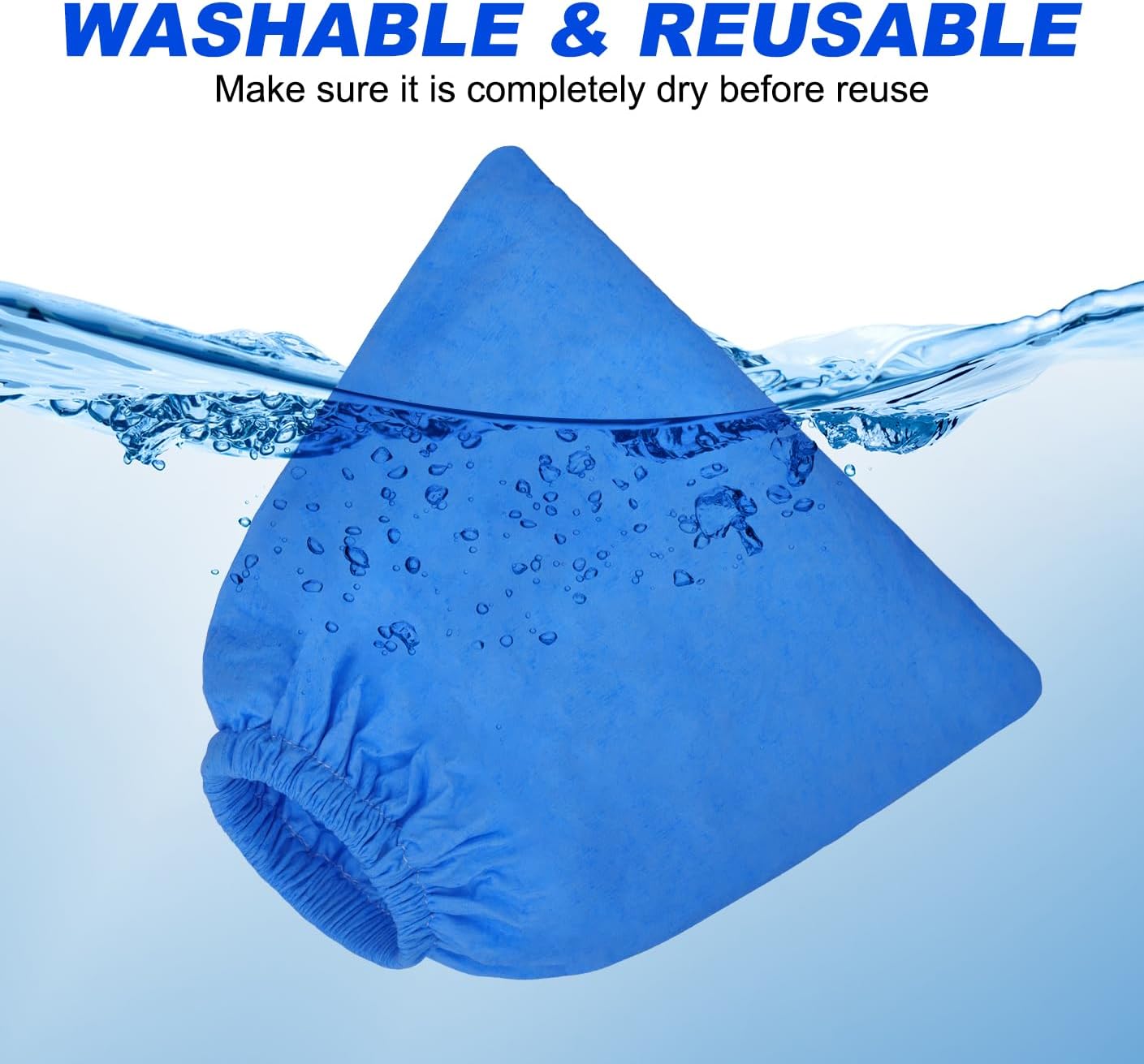 VRC5 Cloth Filter Bags for Vacmaster 4 to 16 Gallon Wet/Dry Vacuums Cleaner, Replaces Part VFB511B 0201 VBV1210 VJC607PF VJC507P VOC507S VJ507 VOC507S 1001 VQ407S - 4 Pack image 4