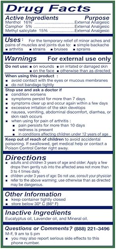 Miniatura 7 de Ax e Brand Aceite medicado (alivio del dolor muscular, articular y dolor de espalda) (1.89 fl oz) (1 botella) (solsticio)