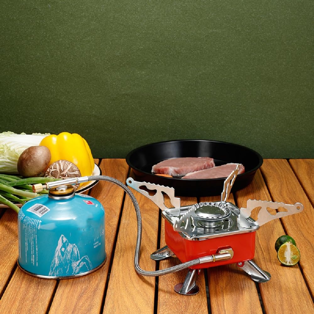 Fornello Da Campeggio Odoland 6800W - Antivento, Pieghevole Con Accensione Piezoelettrica - Foto 5