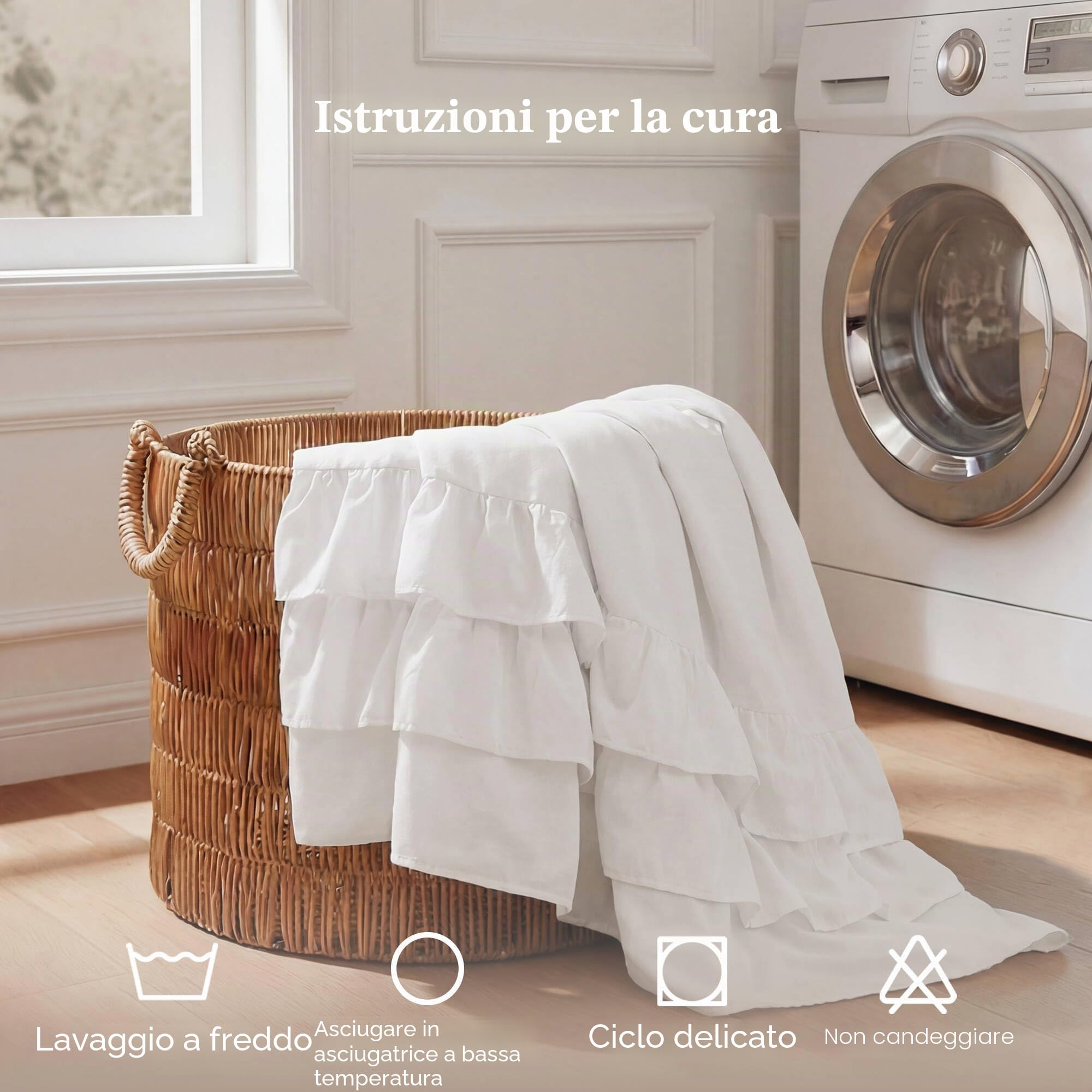 Madison Park Grace Tenda Doccia Bianco 72x72
