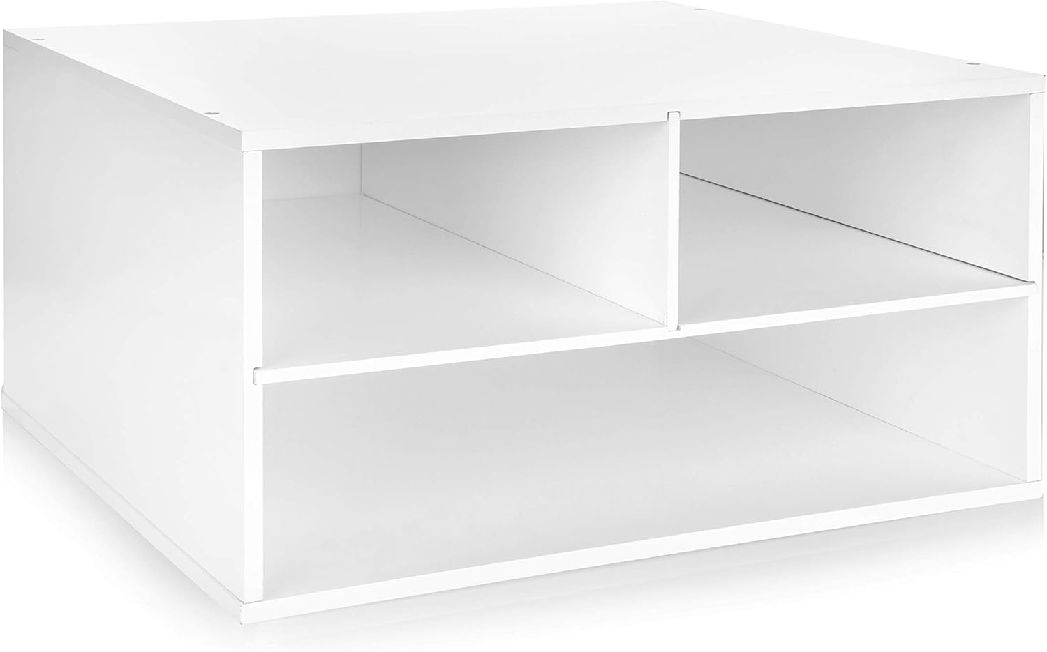 JulieHome Wood TwoTier Printer Fax Stands Shelf Paper