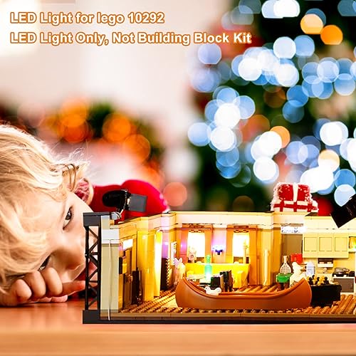 Miniatura 6 de Vaodest Luz LED para Lego The Friends Apartments modelo 10292, diseño y configuración compatible con el modelo 10292 (solo luz LED, no kit de