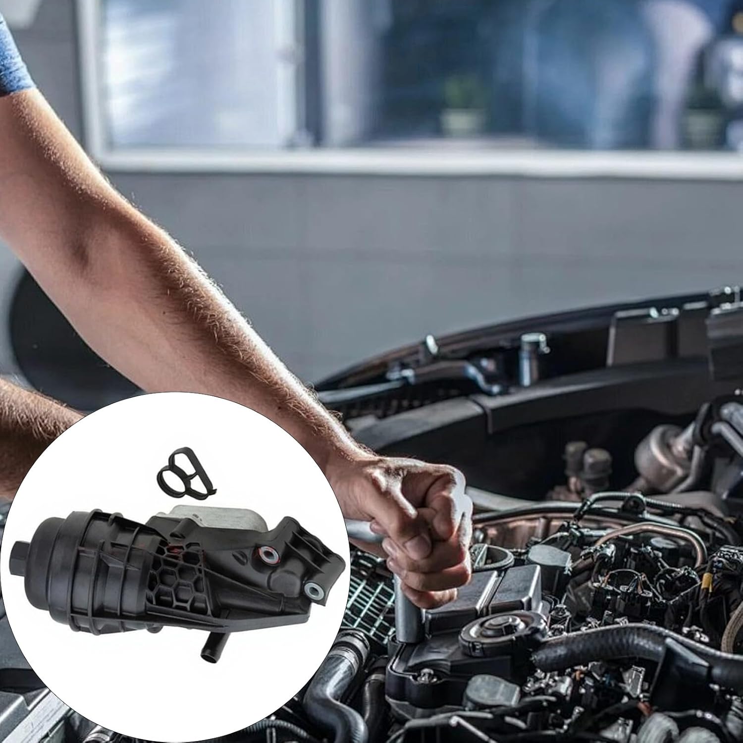 Oil Coolers & Filter Housing Assembly Suitable for Vehicles B200 W245 Leak Coolers & Filter Housing