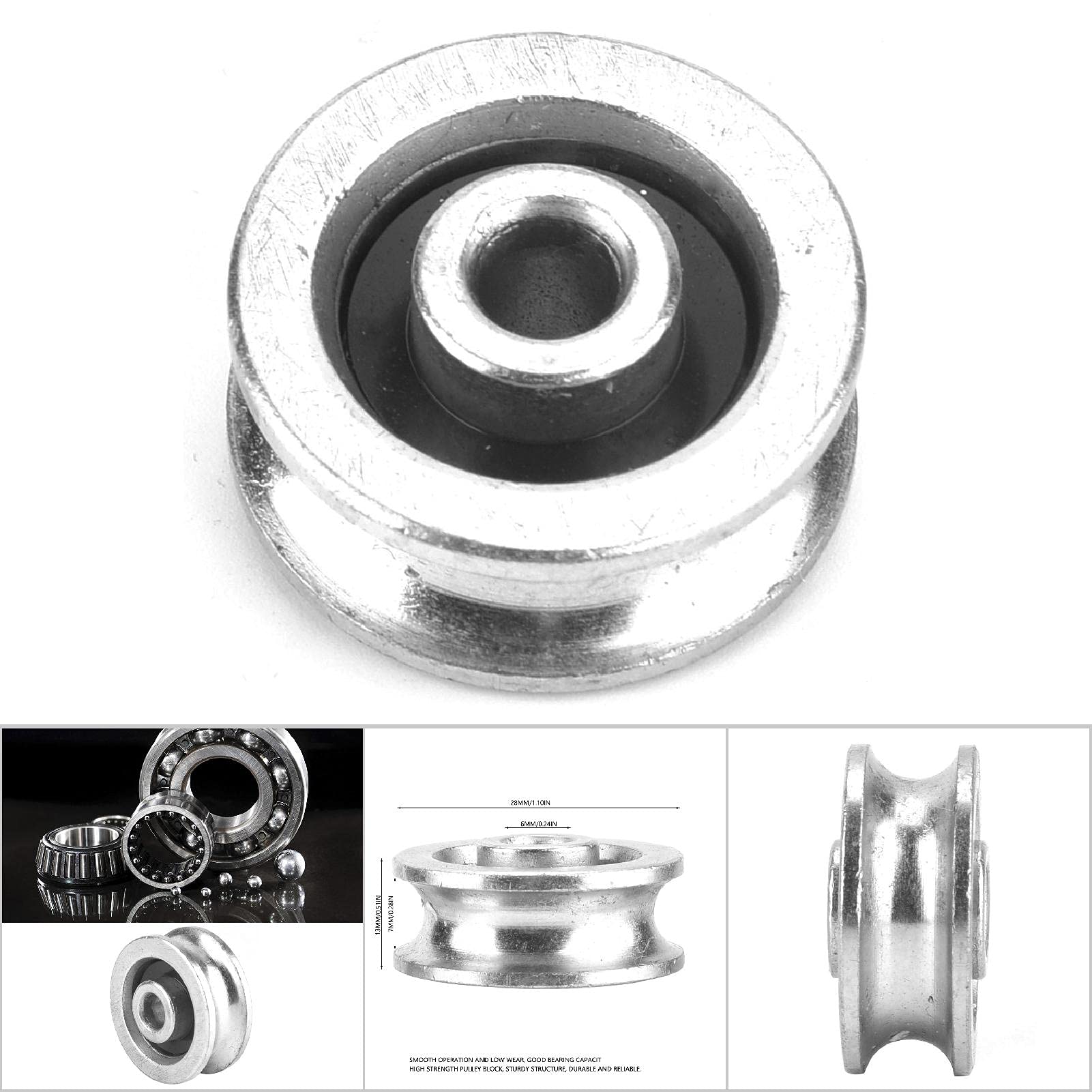 Roulement à Billes Robuste - Diamètre 28mm - Capacité Portante élevée - Pour Suspension, Industrie, Bricolage - 8