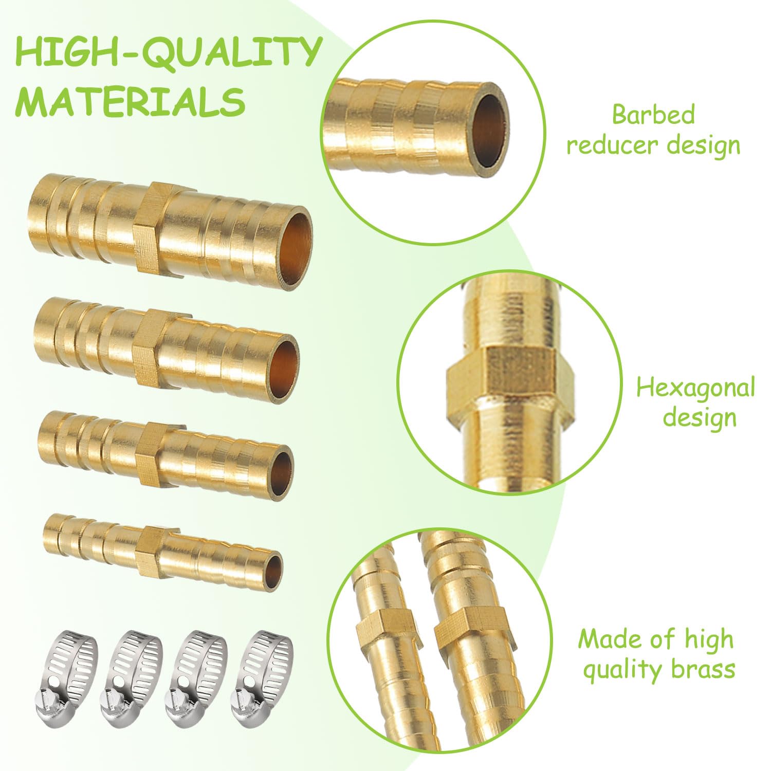 2 Raccords En T En Laiton 19 Mm - Pour Air, Eau, Huile, Carburant - Connexion 3 Voies