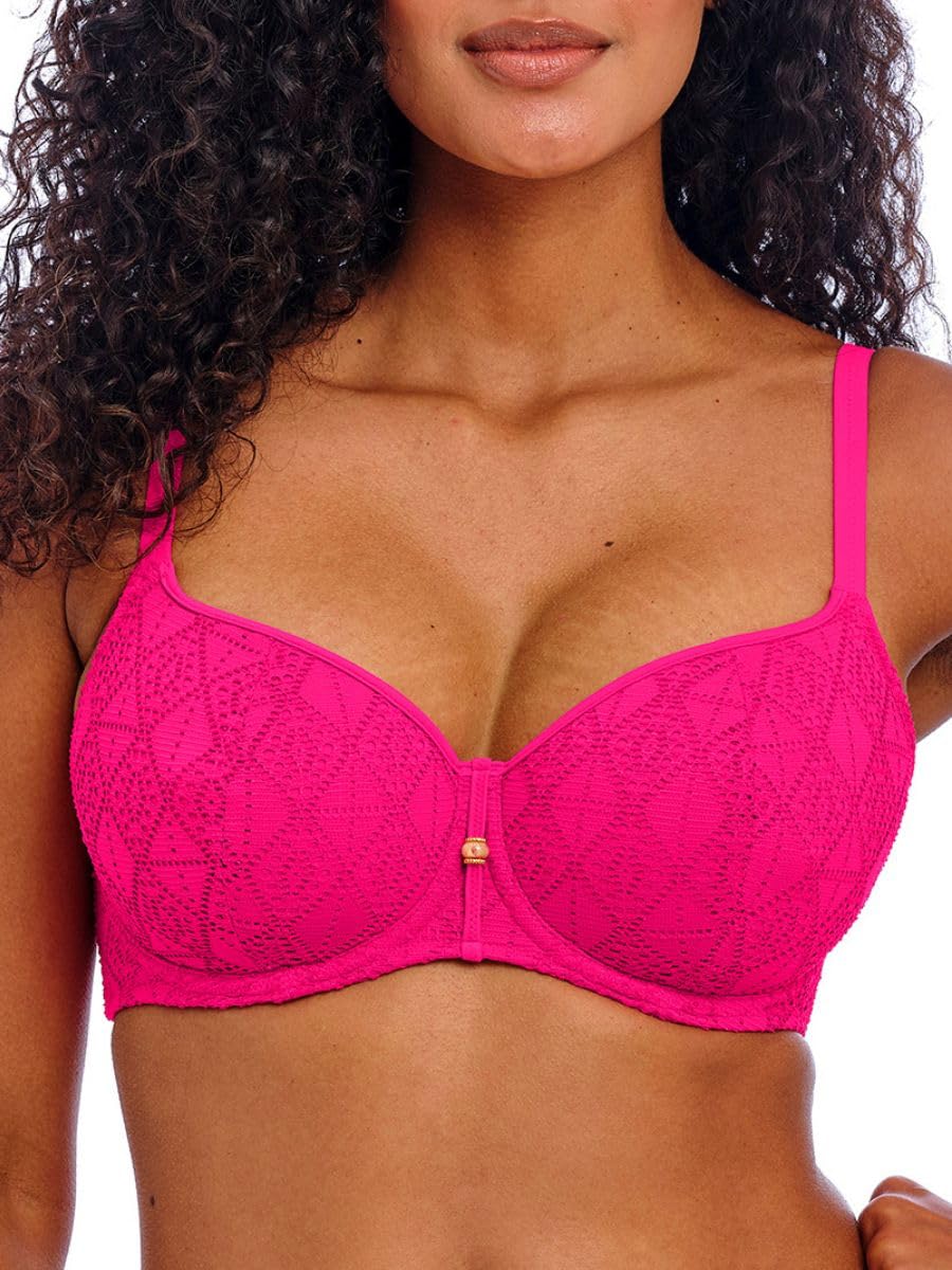 Freya Women's Fuchsia Swim Nomad Nights Underwire Sweetheart Bikini Top, 36E