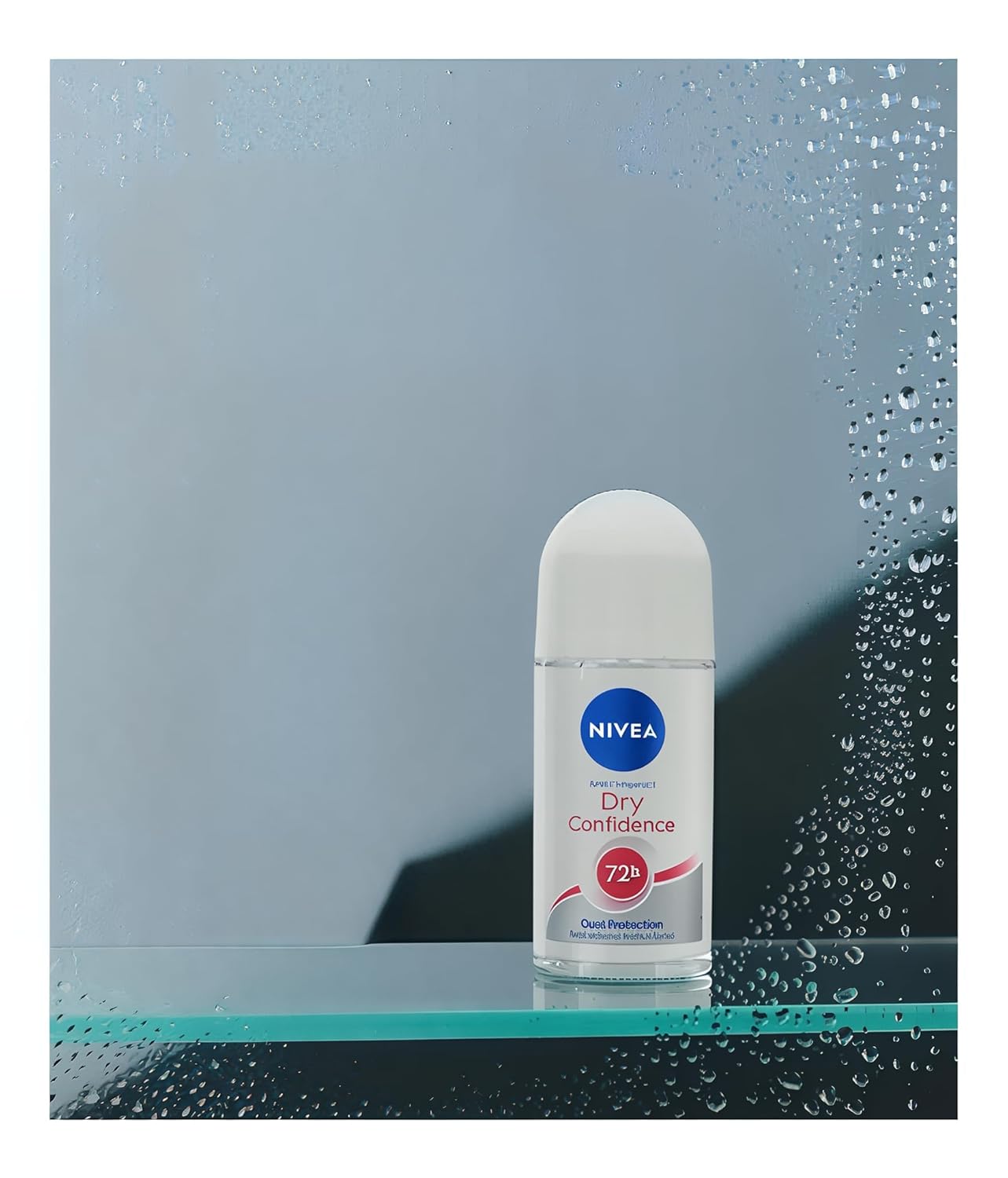 NIVEA Dry Comfort Anti-Perspirant Roll-On Deodorant 50ml, 48H | Alcohol-Free, Long-Lasting Sweat & Odor Protection, Gentle on Skin, Dermatologically Tested, Fresh Scent, All Skin Types, Pack of 2 - Image 3