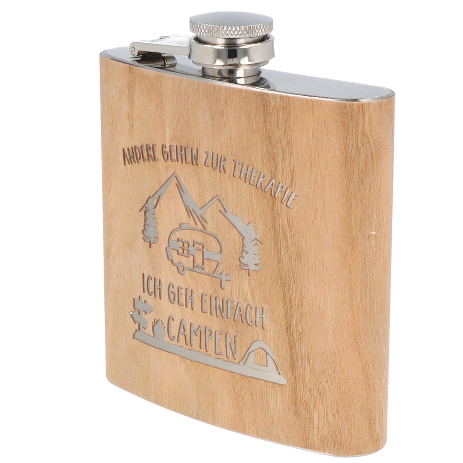 Spruchreif Fiaschetta Allgäu, In Acciaio Inox, Con Incisione, 170 Ml