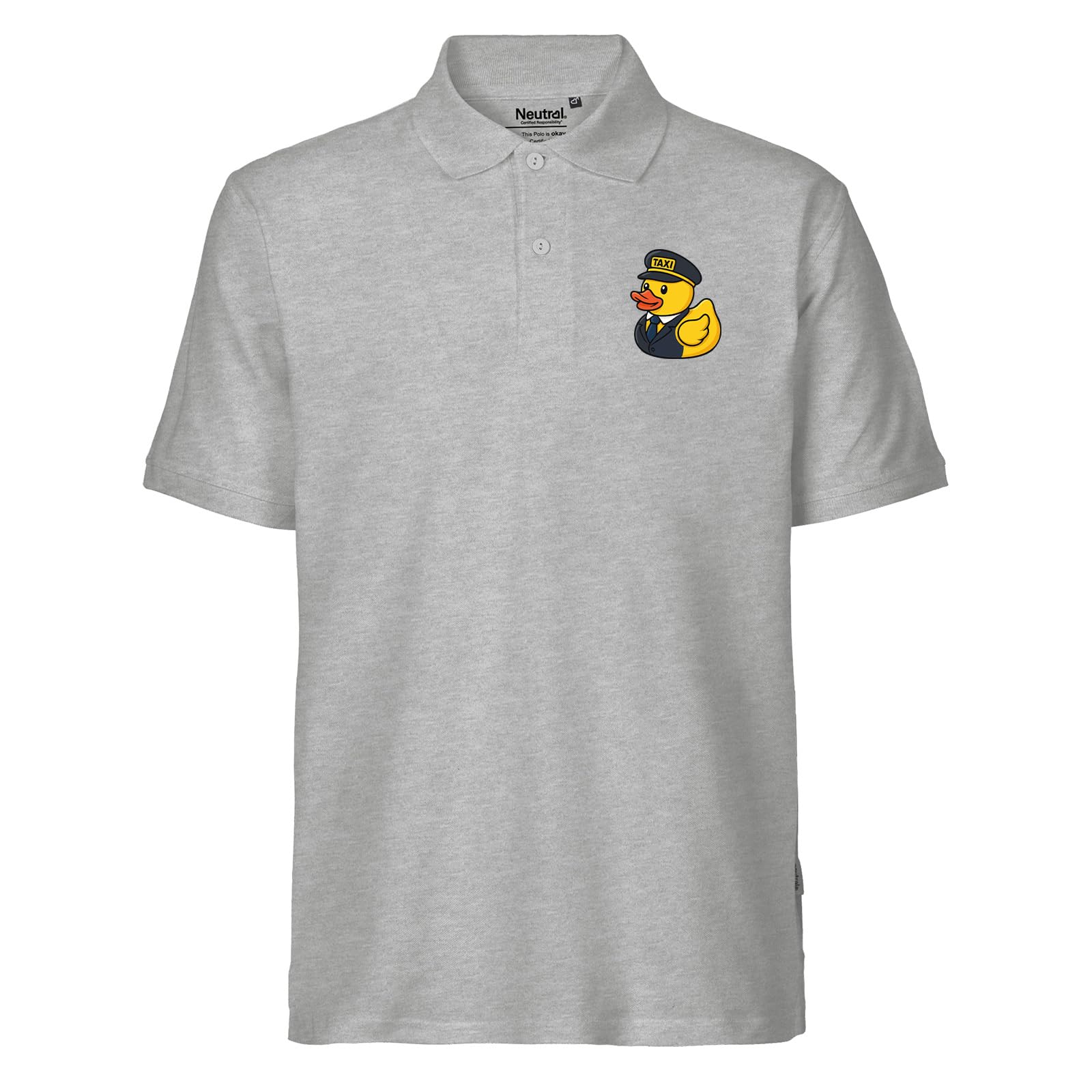 Huuraa Herren Polo Shirt Quietscheente Taxi-Fahrer Gummiente Geschenk