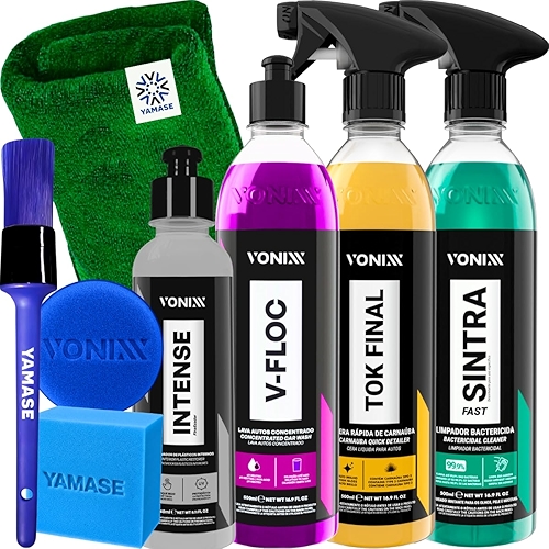 Kit Lavagem Automotiva Completa Vonixx Cera Carnauba Tok Final V-Floc Revitalizador de Pla... Kit Lavagem Automotiva Completa Vonixx Cera Carnauba Tok Final V-Floc Revitalizador de Pla...