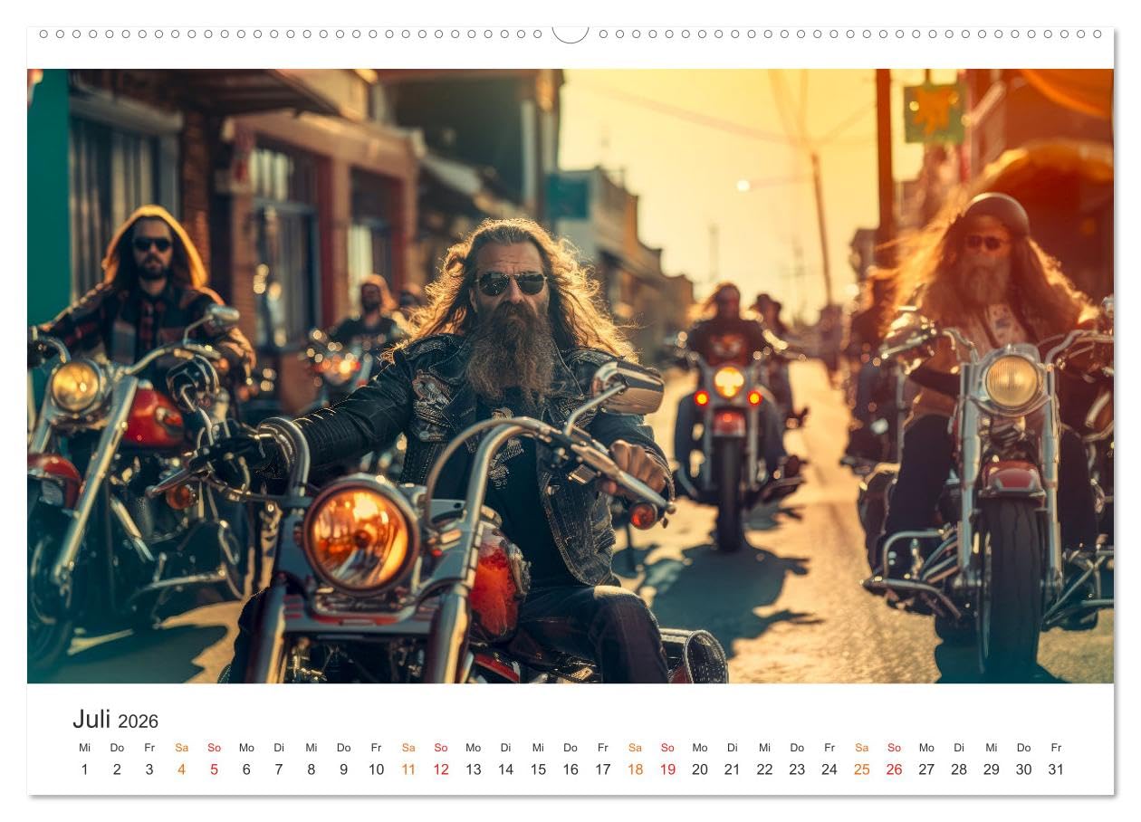 Motorrad tolle Momente (hochwertiger Premium Wandkalender 2026 DIN A2 quer), Kunstdruck in Hochglanz: Motorrad fahren - eine Wohltat für die Seele. (CALVENDO Mobilitaet)