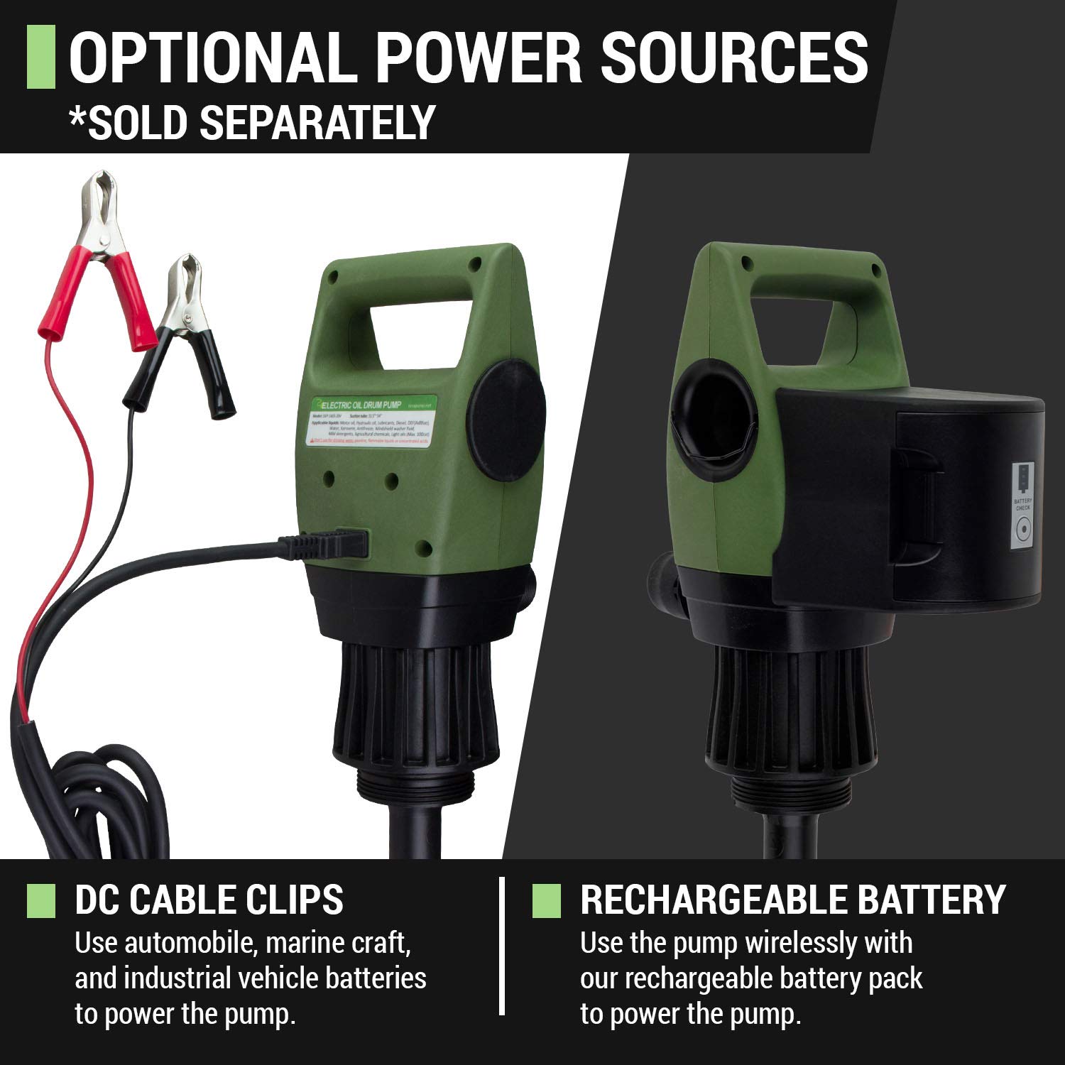 7 GPM Electric Drum Pump for 55 Gallon Drums, Electric Siphon Works